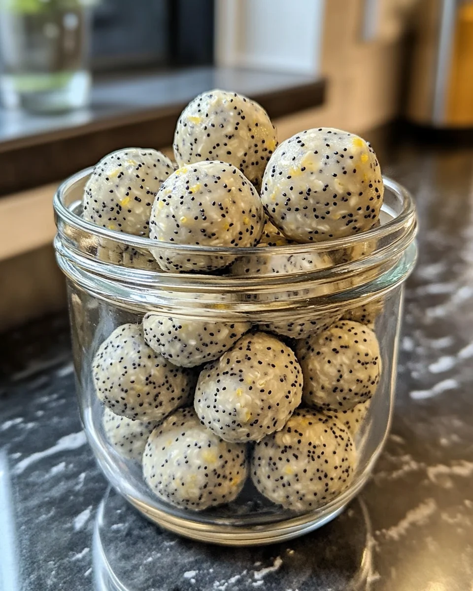 Lemon Poppy Seed Energy Bites