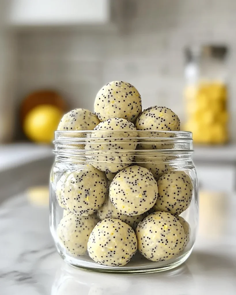 Lemon Poppy Seed Energy Bites