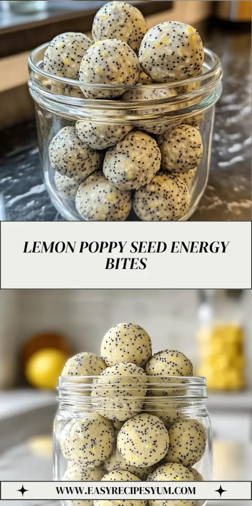 Lemon Poppy Seed Energy Bites