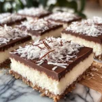 No-Bake Milk Chocolate Coconut Slice