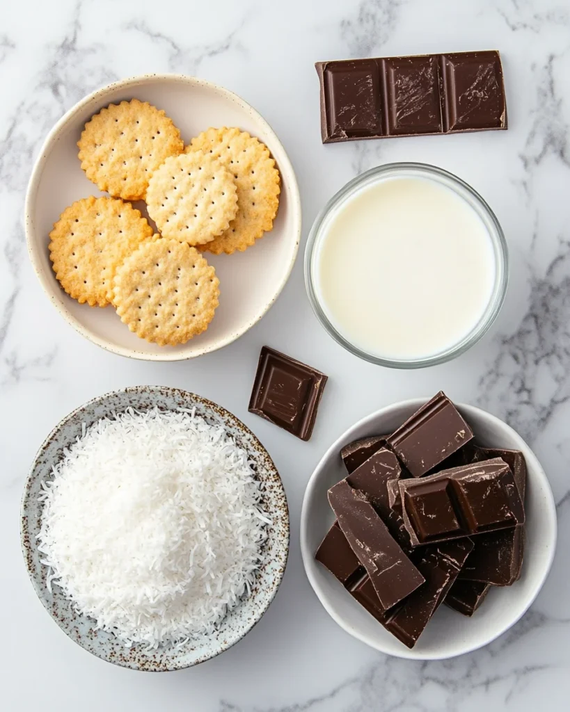 No-Bake Milk Chocolate Coconut Slice
