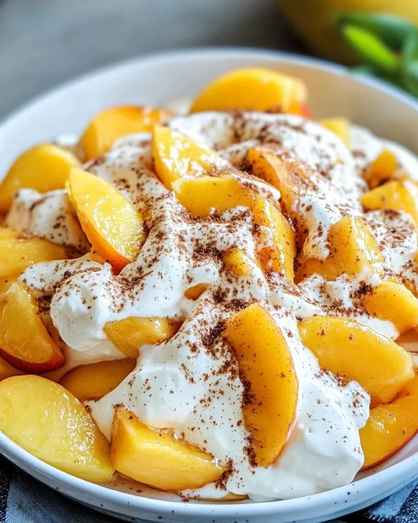 Peach Cheesecake Salad