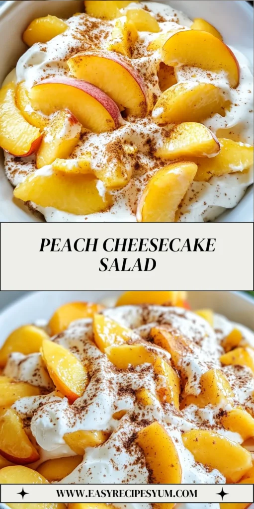 Peach Cheesecake Salad