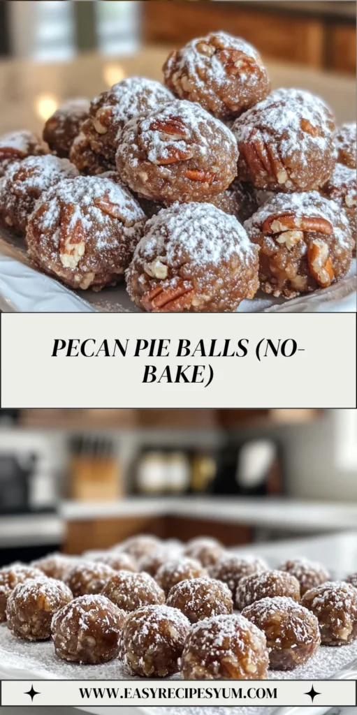Pecan Pie Balls (No-Bake)