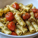 Pesto Pasta with Roasted Tomatoes