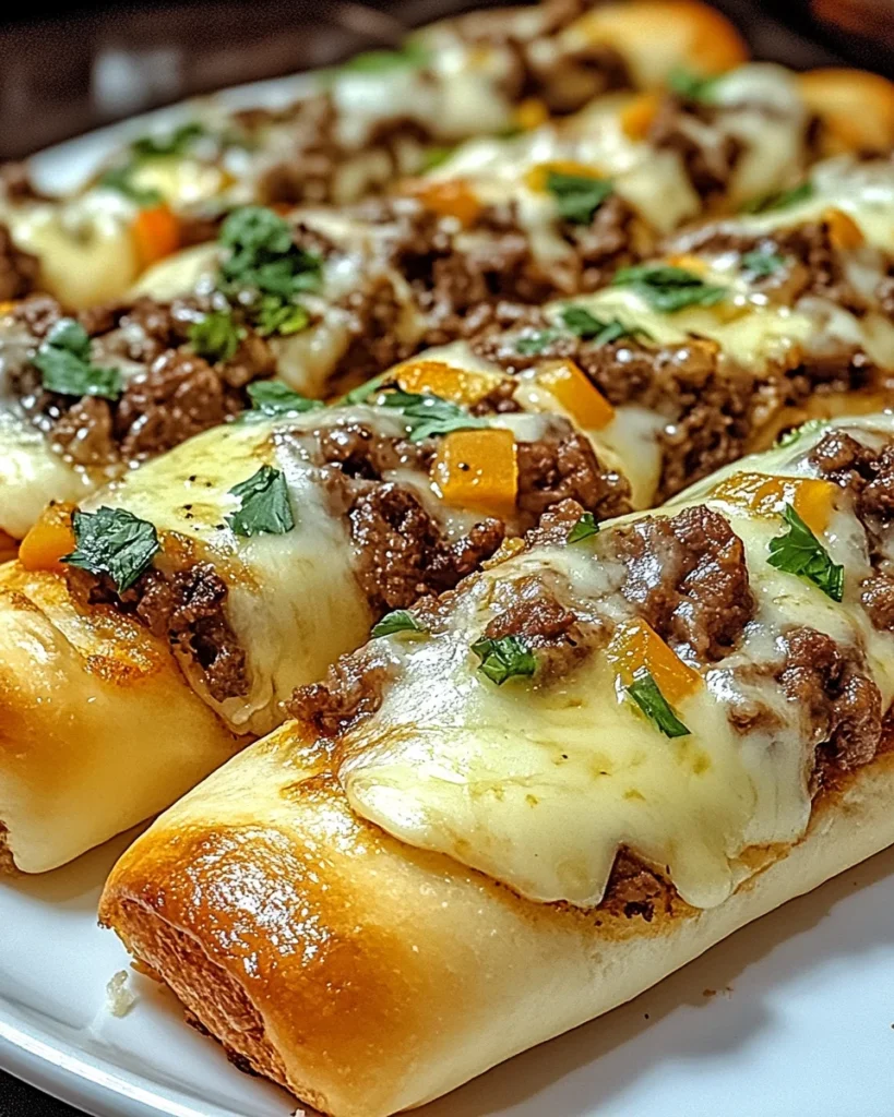 Philly Cheesesteak Stuffed Cheesy Breadsticks