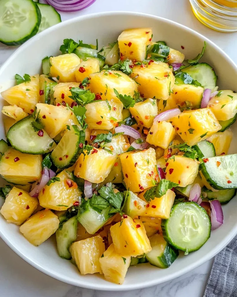 Pineapple Cucumber Salad