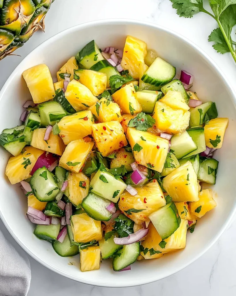 Pineapple Cucumber Salad