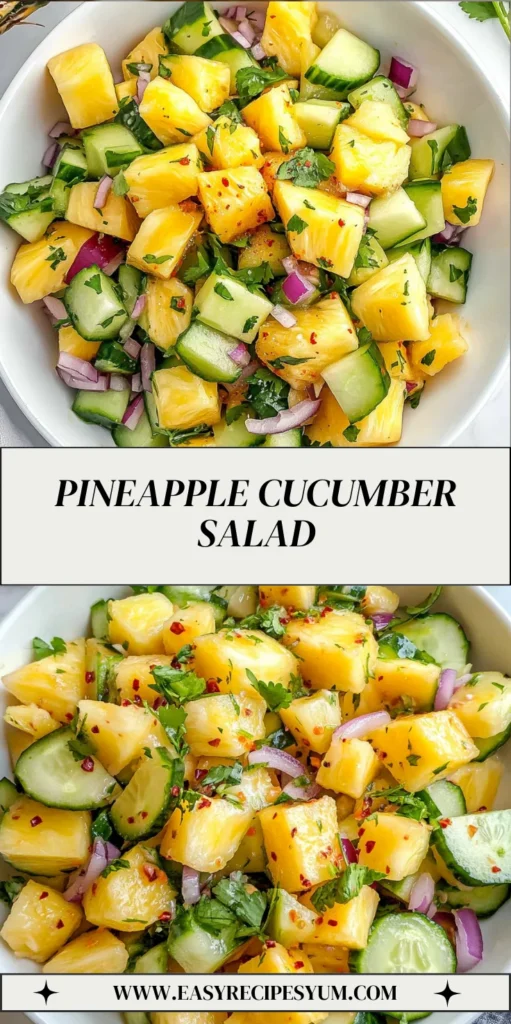 Pineapple Cucumber Salad