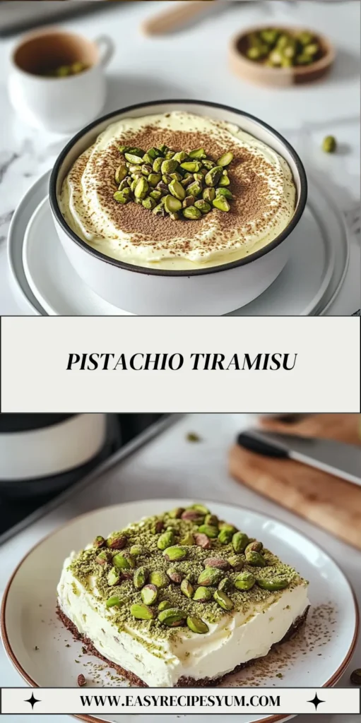 Pistachio Tiramisu