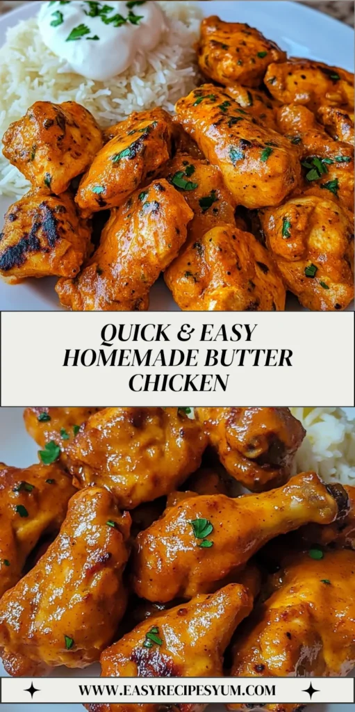 Quick & Easy Homemade Butter Chicken