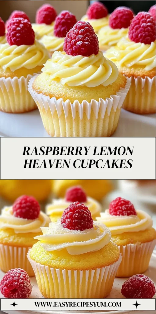Raspberry Lemon Heaven Cupcakes