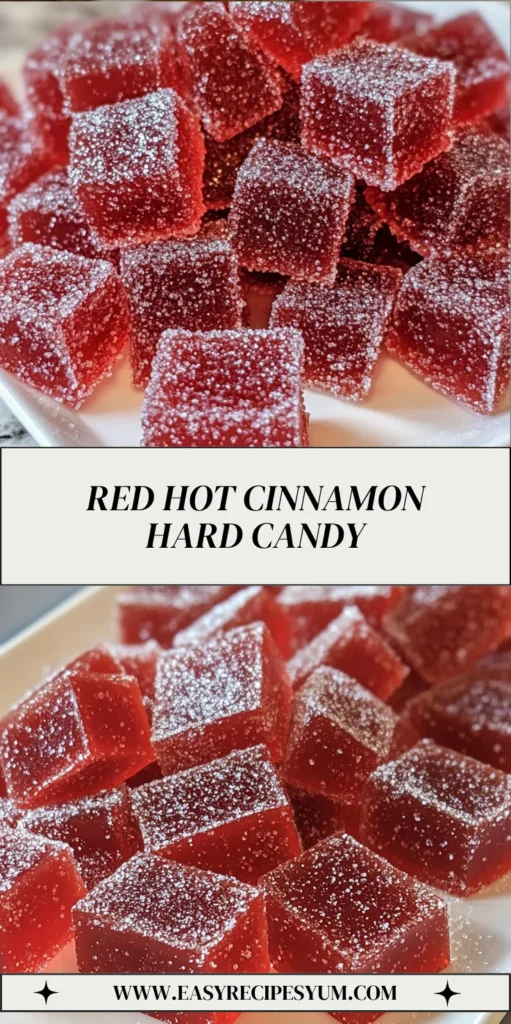 Red Hot Cinnamon Hard Candy