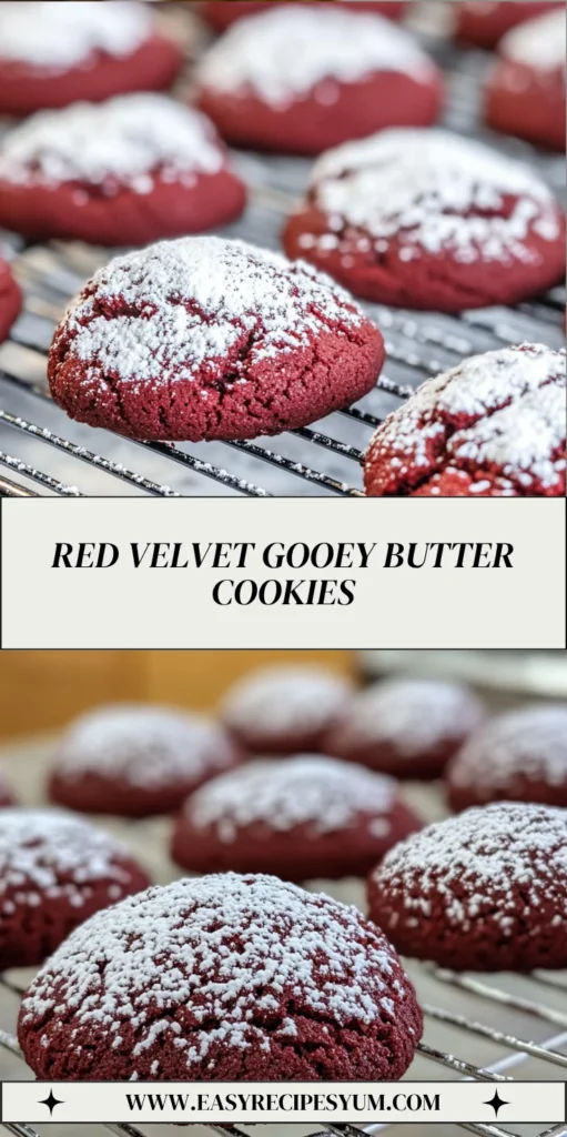 Red Velvet Gooey Butter Cookies