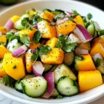 Refreshing Mango Cucumber Salad