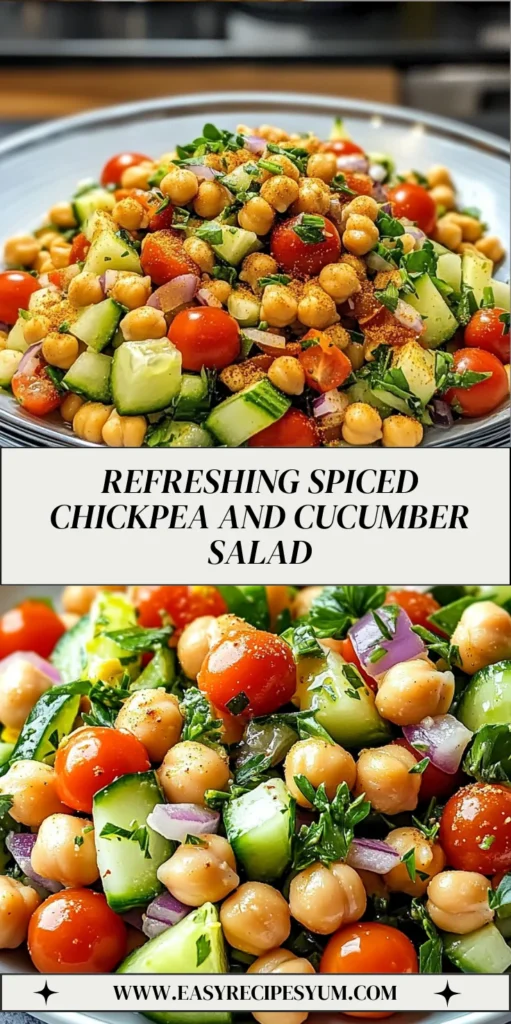 Refreshing Spiced Chickpea and Cucumber Salad
