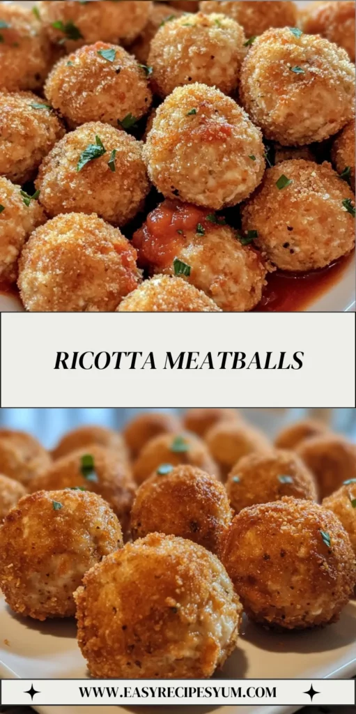 Ricotta Meatballs