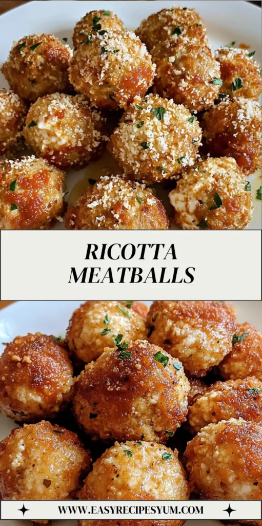 Ricotta Meatballs