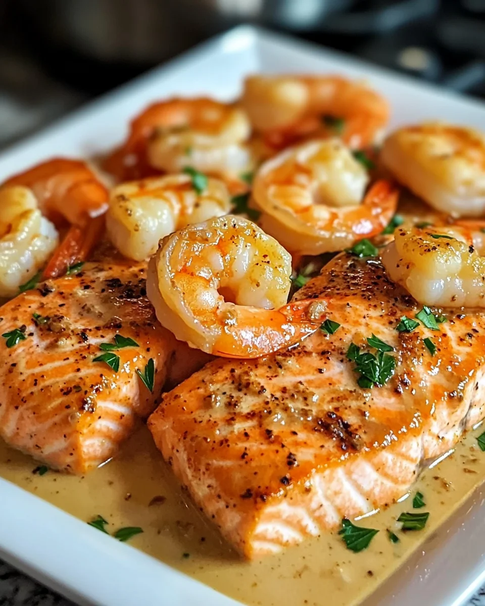 Salmon Shrimp Cajun Cream