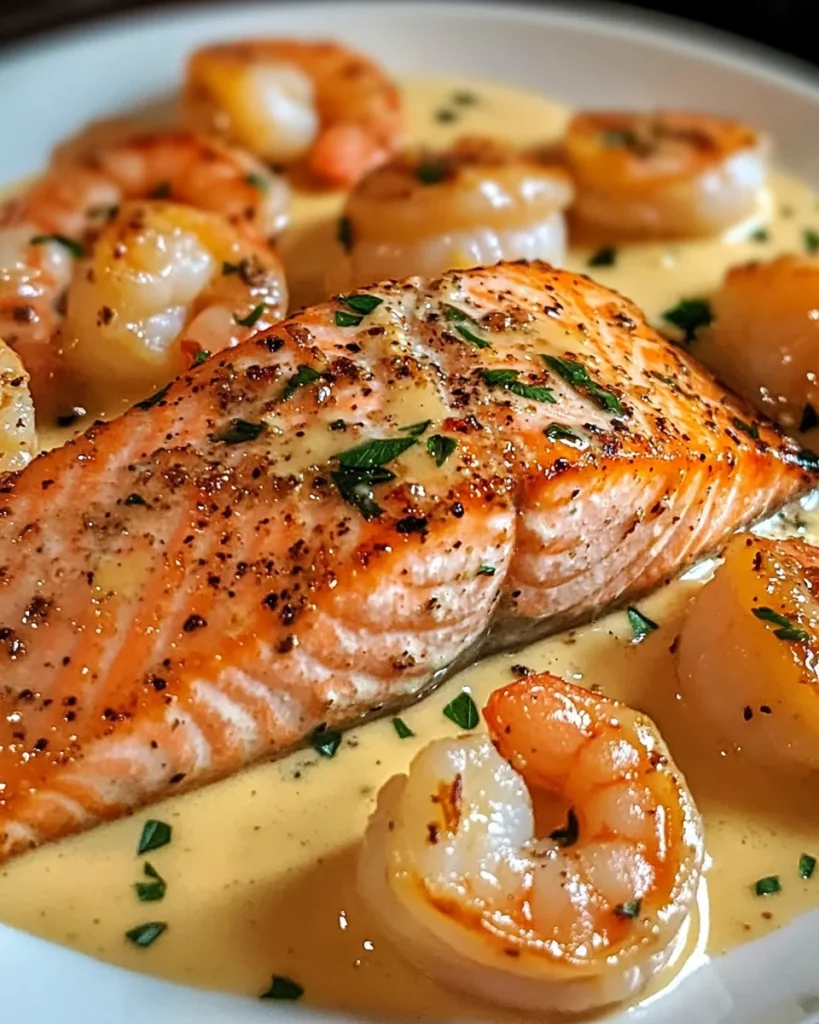 Salmon Shrimp Cajun Cream