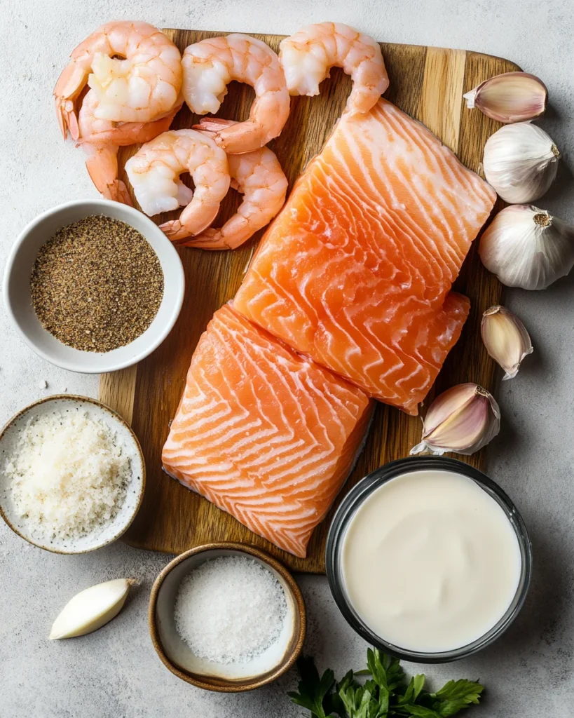 Salmon Shrimp Cajun Cream