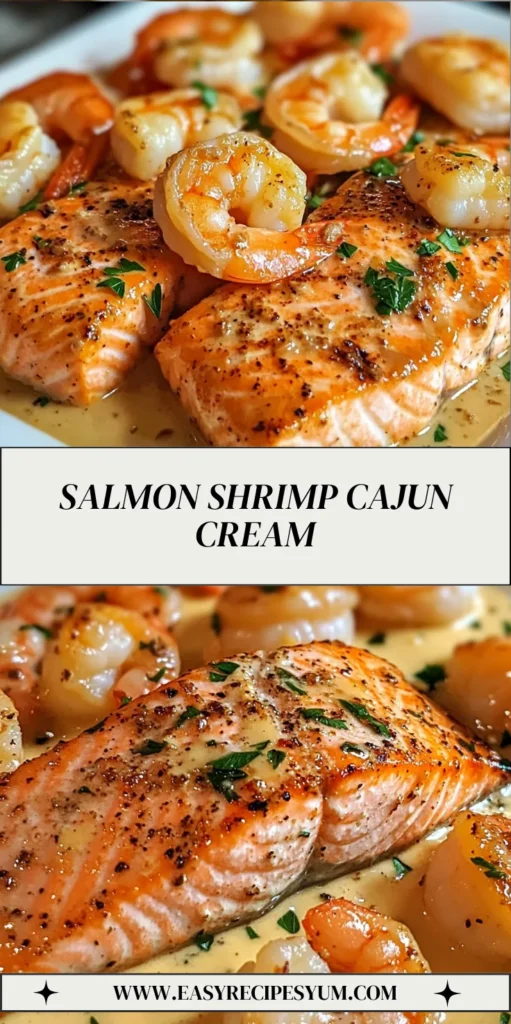 Salmon Shrimp Cajun Cream