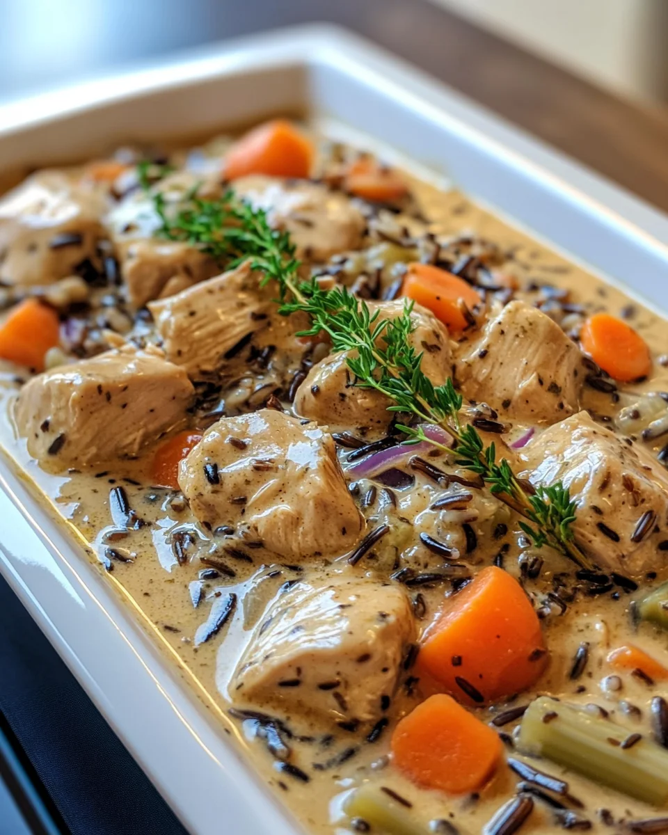 Slow Cooker Creamy Chicken Wild Rice Soup
