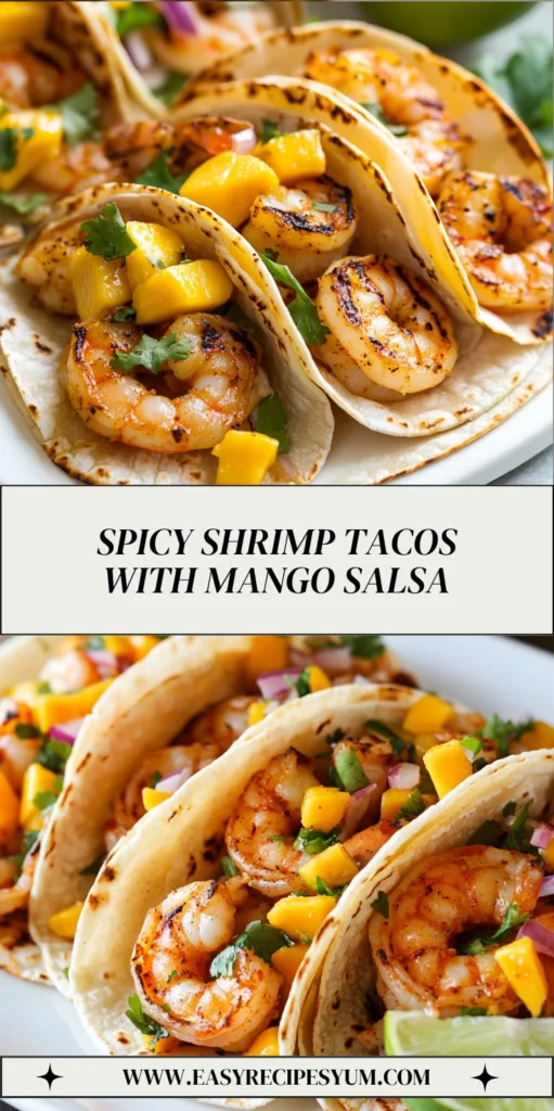 Spicy Shrimp Tacos with Mango Salsa