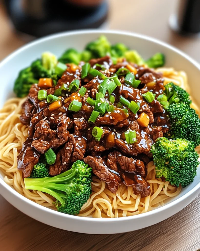 Sticky Beef Noodles