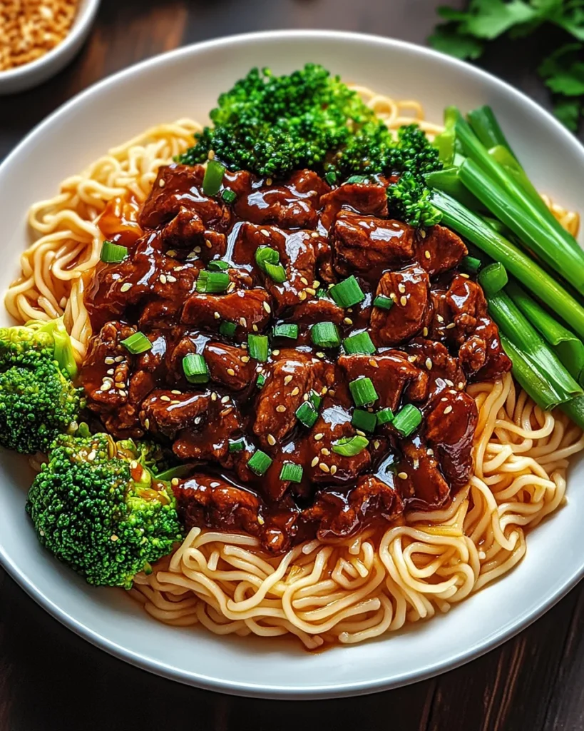 Sticky Beef Noodles