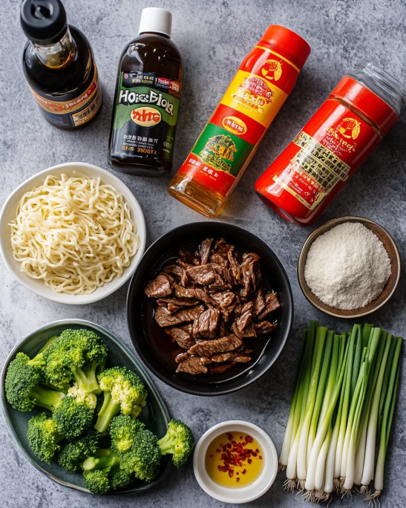 Sticky Beef Noodles