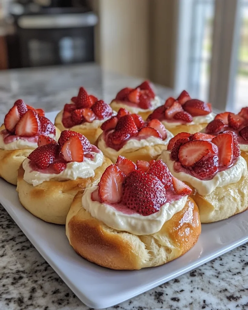 Strawberry Cheesecake Buns