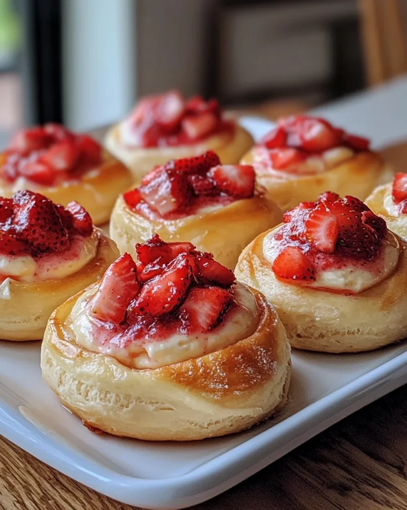 Strawberry Cheesecake Buns