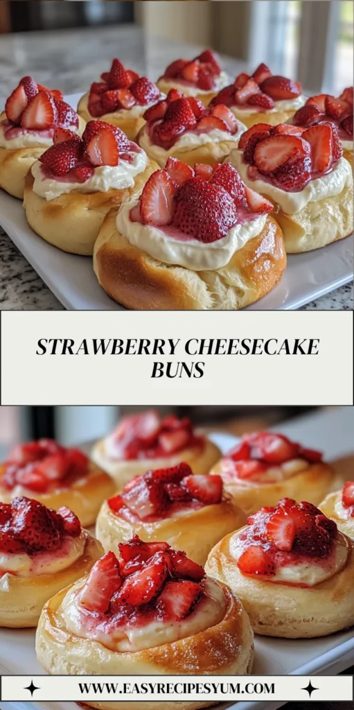 Strawberry Cheesecake Buns