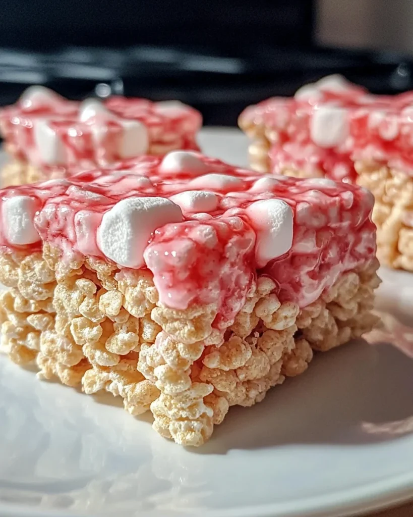 Strawberry Crunch Rice Krispie Treats