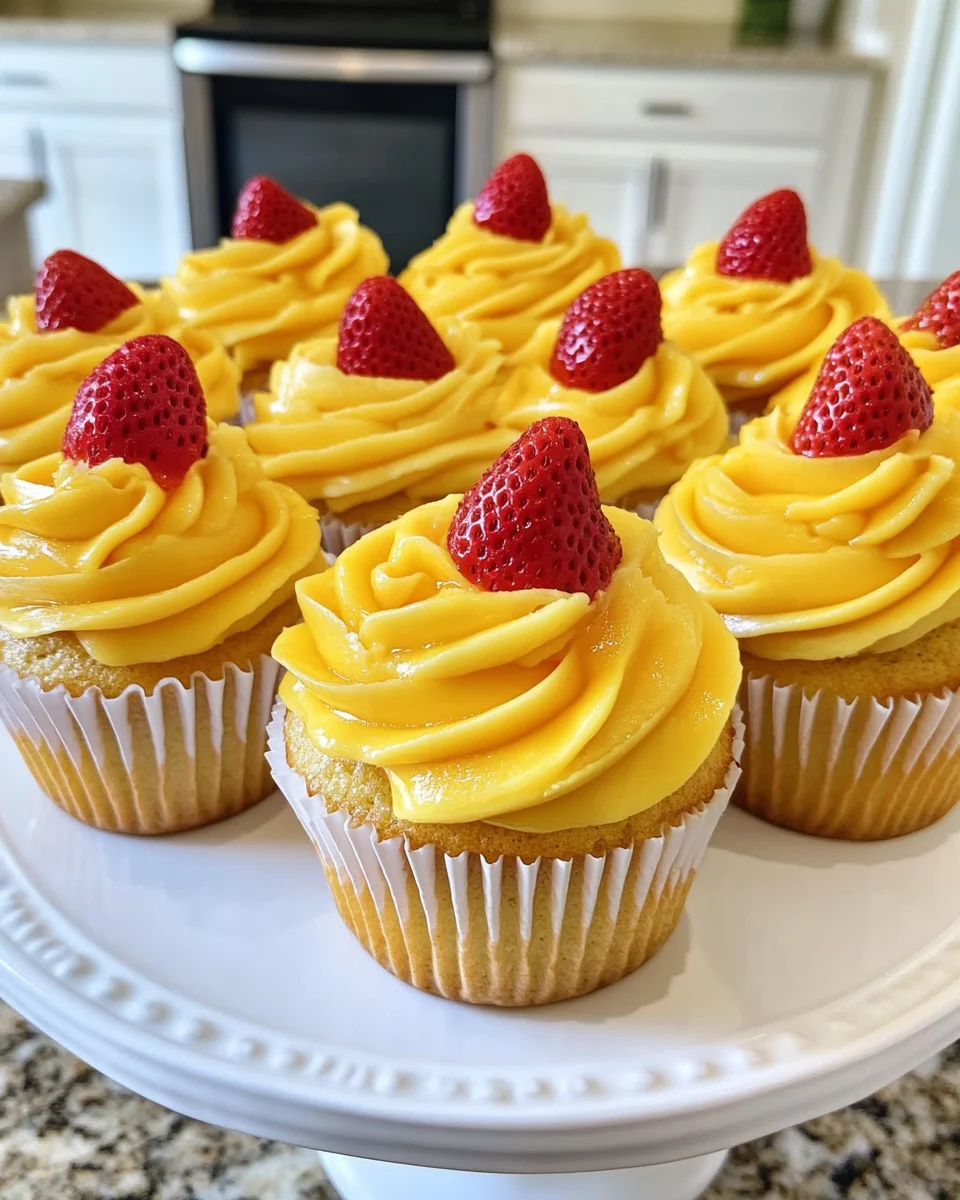 Strawberry Mango Cupcakes