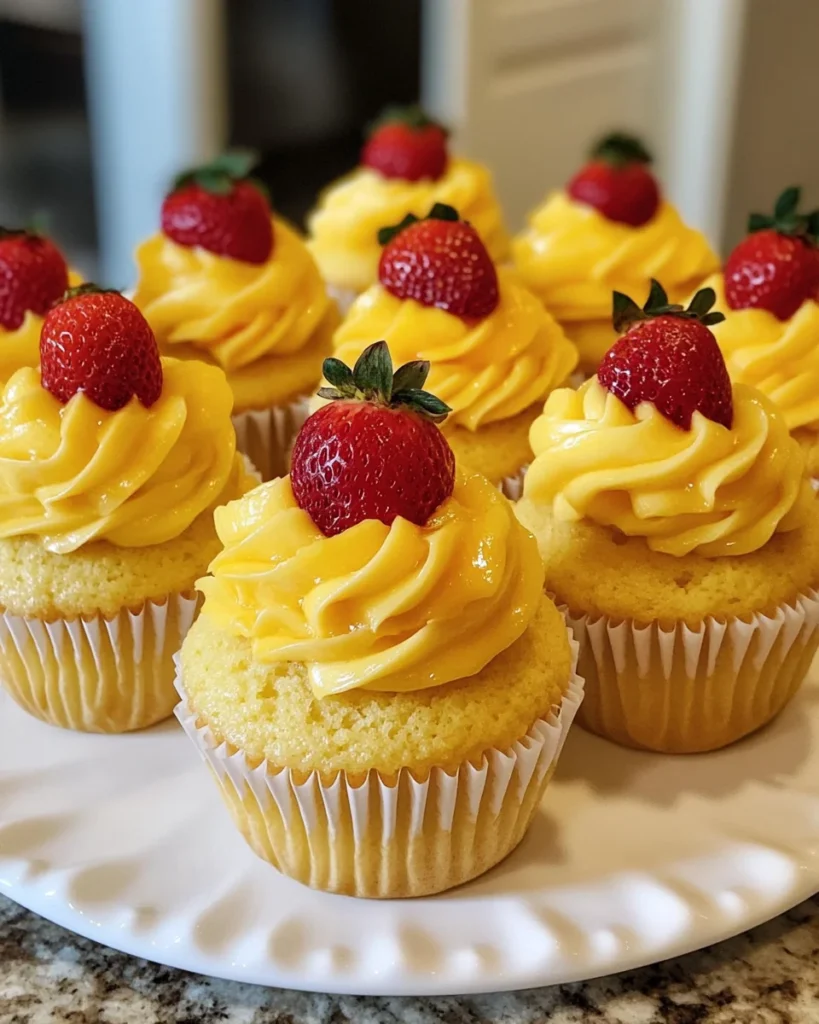 Strawberry Mango Cupcakes