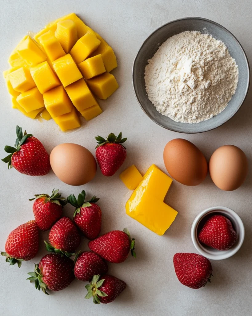 Strawberry Mango Cupcakes