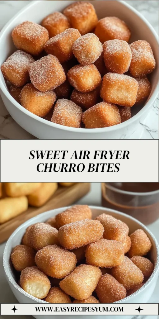 Sweet Air Fryer Churro Bites