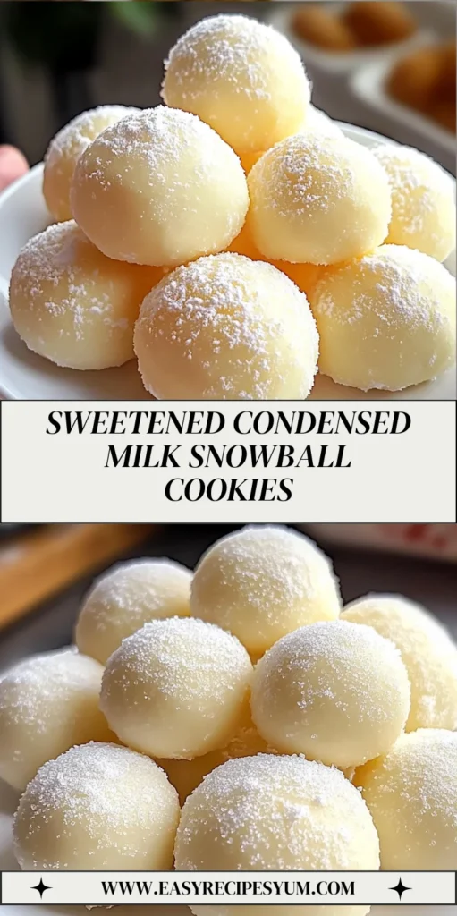 Sweetened Condensed Milk Snowball Cookies