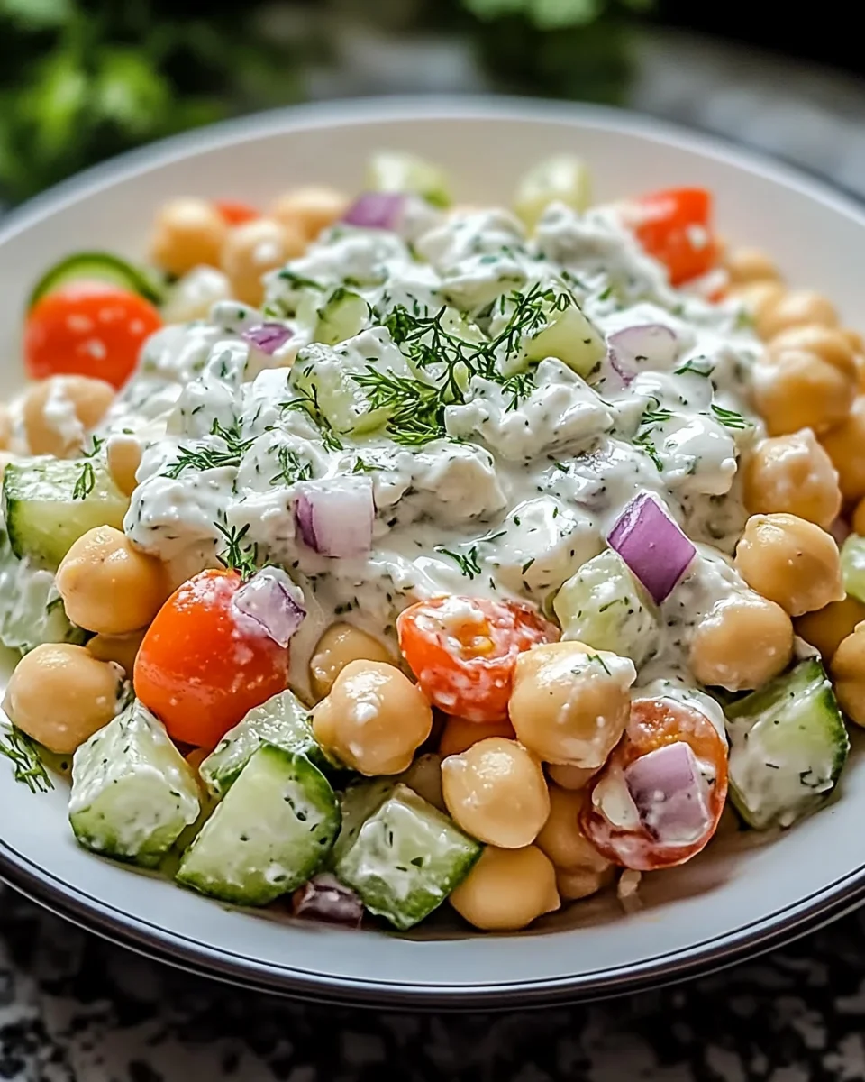 Tzatziki Chickpea Salad