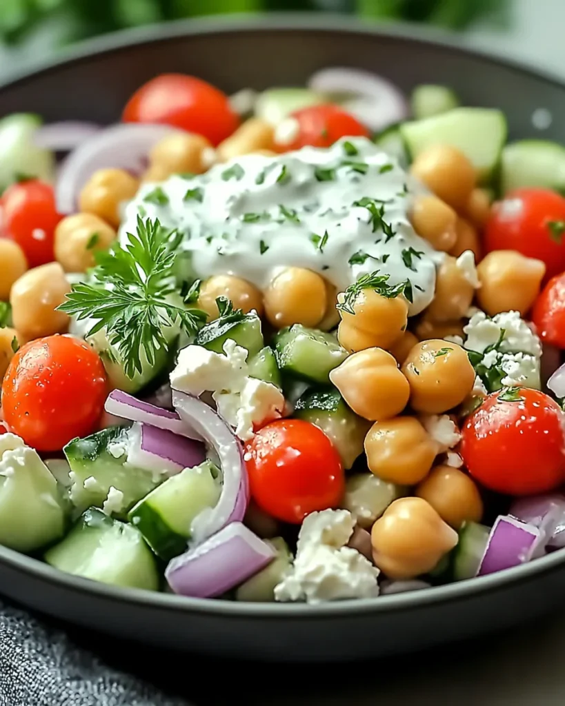 Tzatziki Chickpea Salad