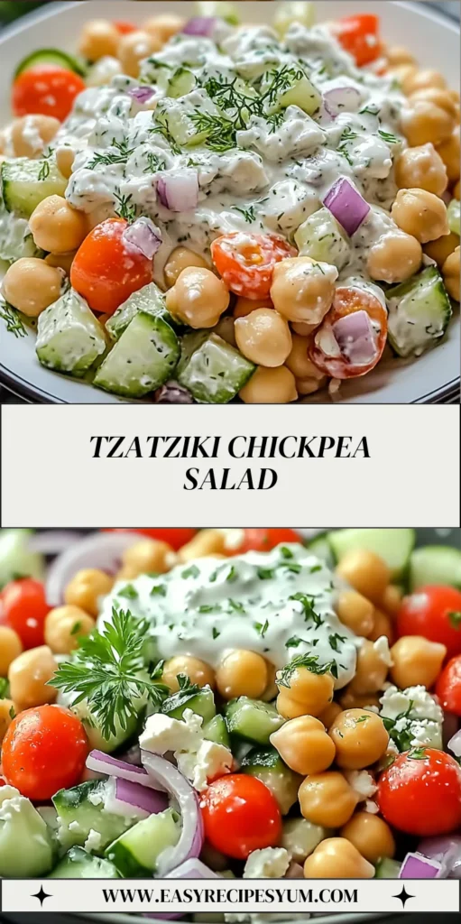 Tzatziki Chickpea Salad