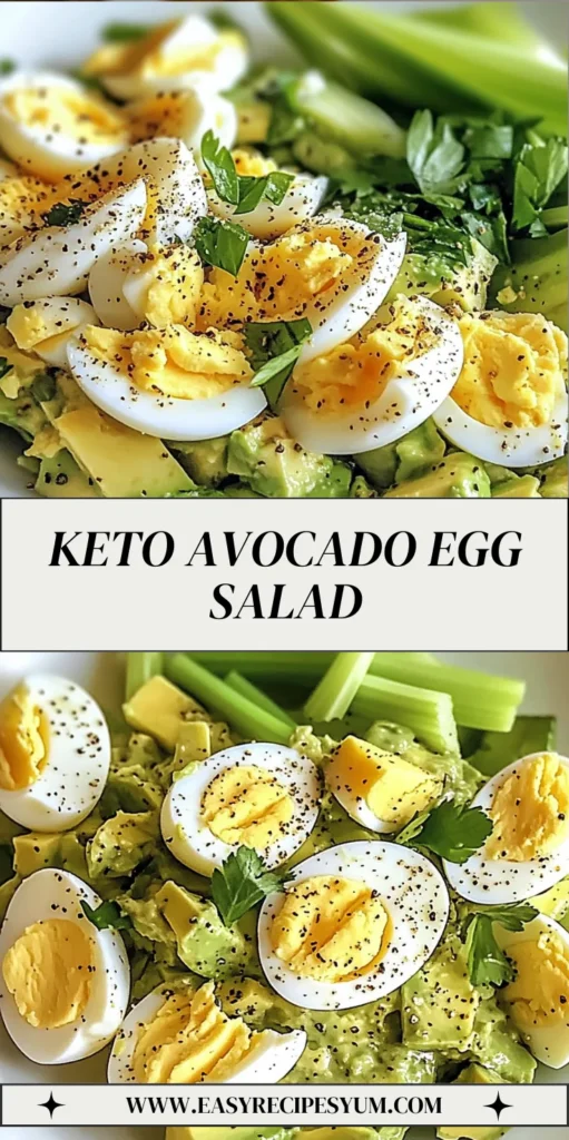 Keto Avocado Egg Salad