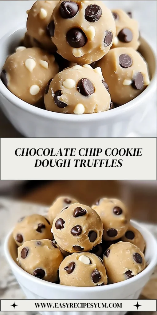 Chocolate Chip Cookie Dough Truffles