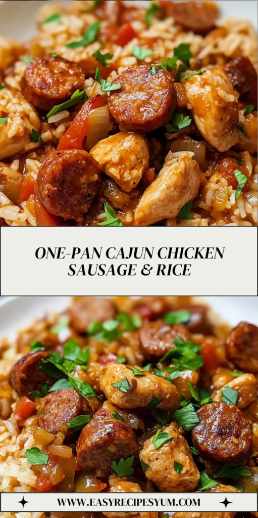 One-Pan Cajun Chicken Sausage & Rice