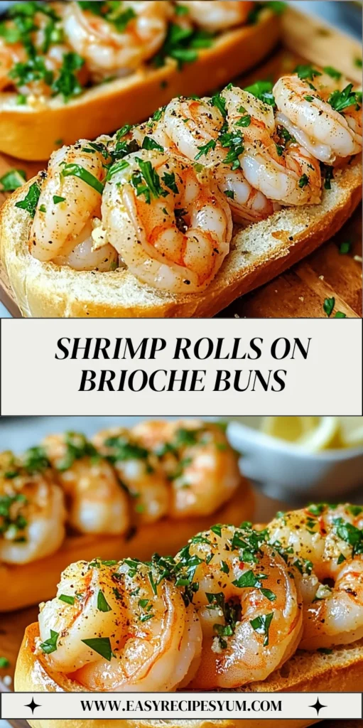 Shrimp Rolls on Brioche Buns