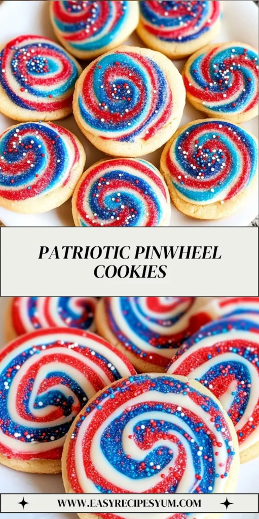 Patriotic Pinwheel Cookies