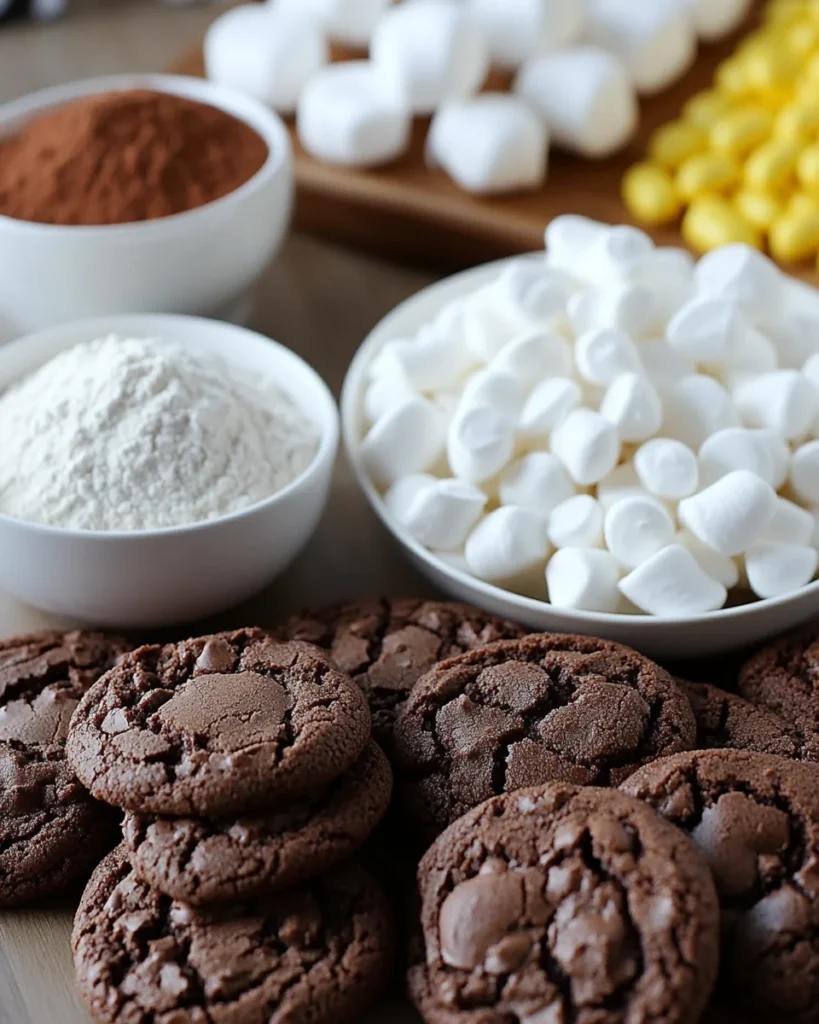 chocolate marshmallow swirl cookies