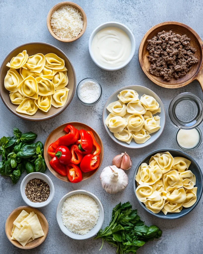 Philly Cheesesteak Tortellini Pasta